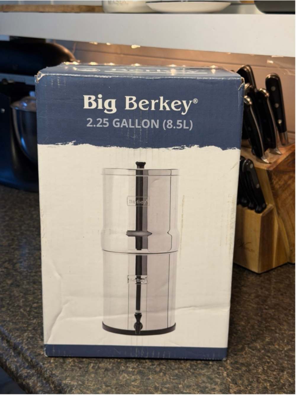 BIG BERKEY 2.25 Gallon Water Filter System NEW